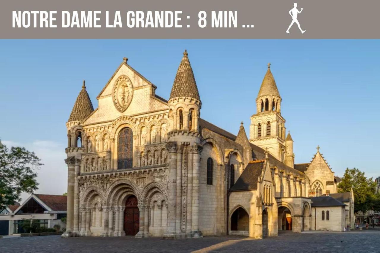 Chambres Poitiers Centre Ville - Salle De Bain, Refrigerateur, Tv Et Machine A Cafe Privatifs - Cuisine Commune - Terrasse - Hotel De Ville A 200M ภายนอก รูปภาพ